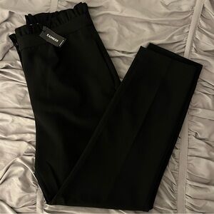 Express Women’s Black Ruffle Waist Trousers